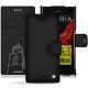 Sony Xperia XZ leather case - Negre poudro
