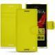 Housse cuir Sony Xperia XZ - Jaune fluo