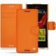 가죽 커버 Sony Xperia XZ - Orange fluo