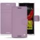 가죽 커버 Sony Xperia XZ - Lilas ( Nappa - Pantone 2645U ) 