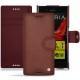 Capa em pele Sony Xperia XZ - Passion vintage ( Glutton - Red ) 