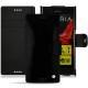 Custodia in pelle SSony Xperia XZ - Onyx ( Bologna Hi Gloss - Black ) 