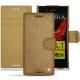 Sony Xperia XZ leather case - Serpent sabbia