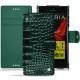 Housse cuir Sony Xperia XZ - Crocodile pino