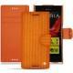 Housse cuir Sony Xperia XZ - Abaca arancio