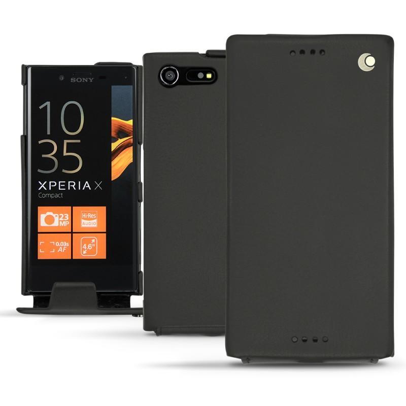 Custodia in pelle Sony Xperia X Compact - Noir ( Nappa - Black ) 