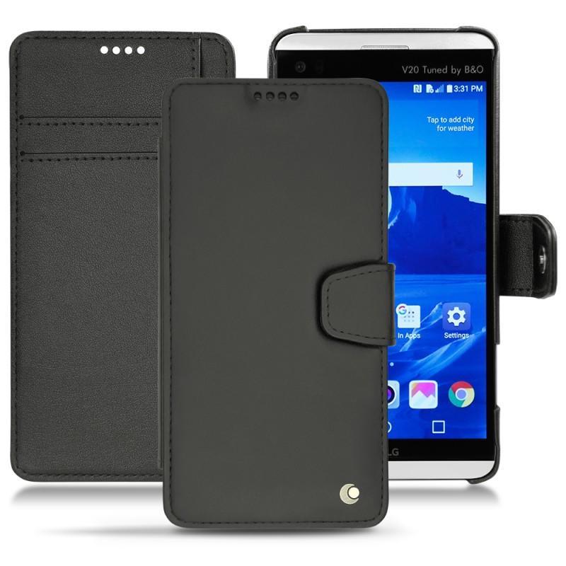 Housse cuir LG V20 - Noir ( Nappa - Black ) 