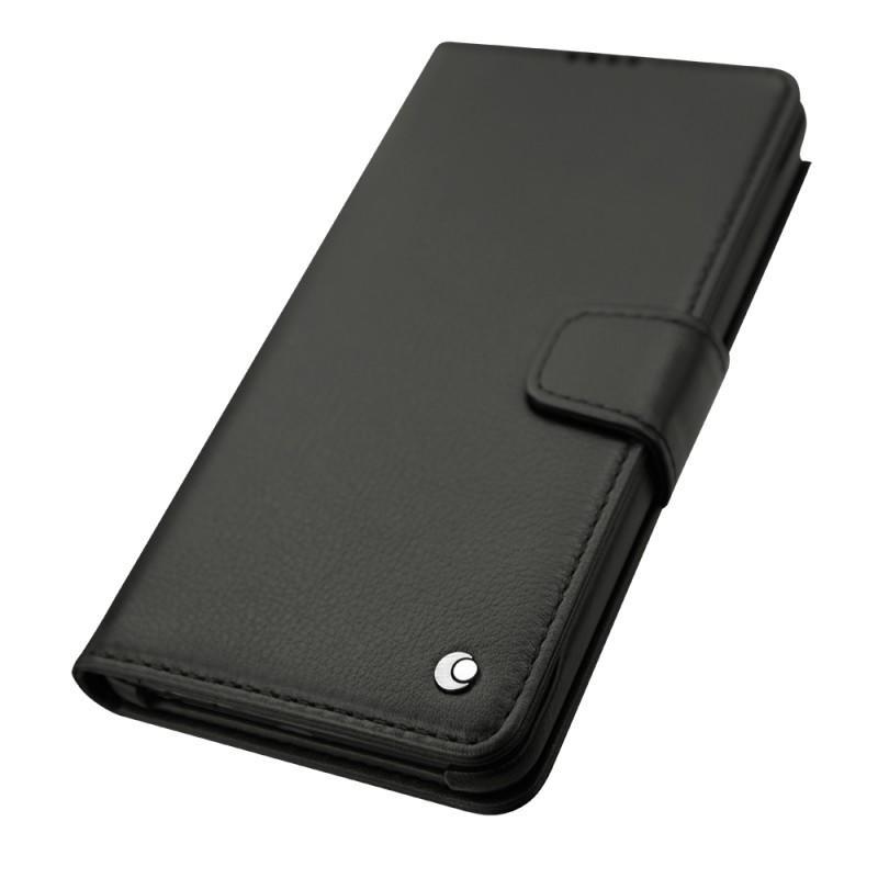 Custodia in pelle LG Stylus 2 Plus - Noir ( Nappa - Black ) 