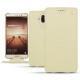 Housse cuir Huawei Mate 9 - Ivoire ( Sleek P C12 - White ) 