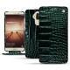 Capa em pele Huawei Mate 9 - Crocodile pino