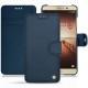 Huawei Mate 9 leather case - Jean vintage ( Roughtcut - Pantone 285U  ) 