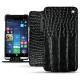Funda de piel HP Elite x3 - Crocodile nero