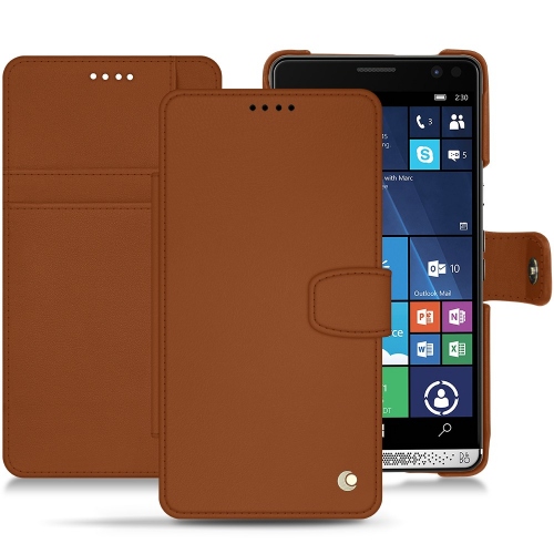 Lederschutzhülle HP Elite x3Marron ( Nappa - Pantone #8B4720 ) 