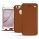 Housse cuir Huawei Nova - Marron ( Nappa - Pantone 1615C ) 
