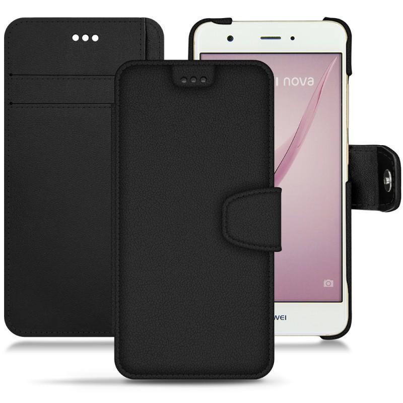 Housse cuir Huawei Nova - Noir PU
