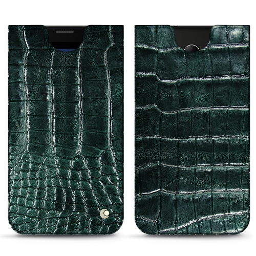 가죽 커버 HP Elite x3Crocodile pino ( Pantone #173F35 ) 