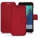 Housse cuir Google Pixel XL - Rouge PU
