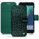 Housse cuir Google Pixel XL - Crocodile pino