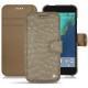 Google Pixel XL leather case - Autruche desert