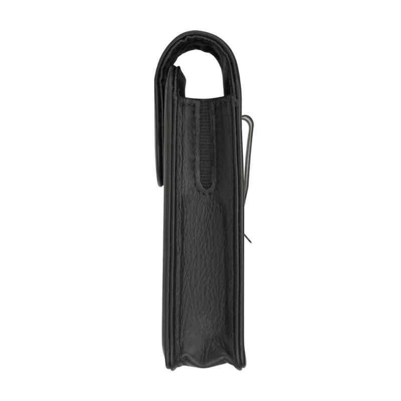 Astuccio universale verticale per telefono - pelle, formato gran - Noir ( Nappa - Black ) 