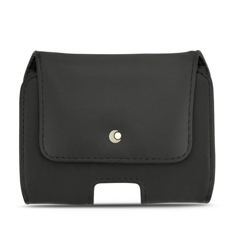 Astuccio universale orizzontale per telefono - pelle, formato gr - Noir ( Nappa - Black ) 