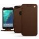 Google Pixel XL leather case - Châtaigne ( Pantone 476C ) 