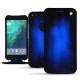 Google Pixel XL leather case - Bleu Patine