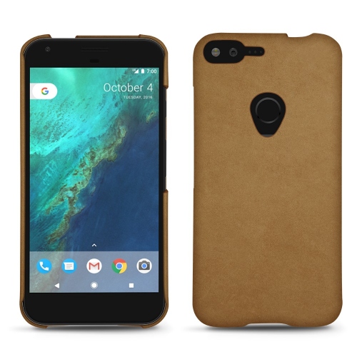 Funda de piel Google Pixel XLSable vintage ( Pantone #9b7340 ) 