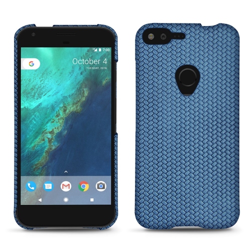 Capa em pele Google Pixel XLAbaca ishia ( Pantone #395775 ) 