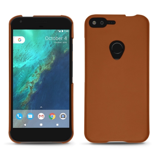 Capa em pele Google Pixel XLMarron ( Nappa - Pantone #8B4720 ) 