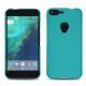 Coque cuir Google Pixel XL - Bleu fluo