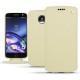 Funda de piel Lenovo Moto Z - Ivoire ( Sleek P C12 - White ) 