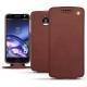 Lenovo Moto Z leather case - Passion vintage ( Glutton - Red ) 
