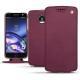 Lenovo Moto Z leather case - Prune vintage ( Pantone 512C ) 