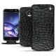 Funda de piel Lenovo Moto Z - Autruche nero