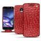 Lenovo Moto Z leather case - Autruche ciliegia
