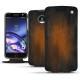 Housse cuir Lenovo Moto Z - Marron Patine