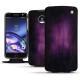 Lenovo Moto Z leather case - Violet Patine