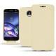 Funda de piel Lenovo Moto Z - Beige ( Nappa - Pantone 7502C ) 
