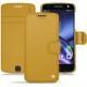 Housse cuir Lenovo Moto Z - Mimosa ( Pantone 141C ) 