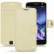 Funda de piel Lenovo Moto Z - Ivoire ( Sleek P C12 - White ) 