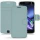 Housse cuir Lenovo Moto Z - Bleu ciel PU