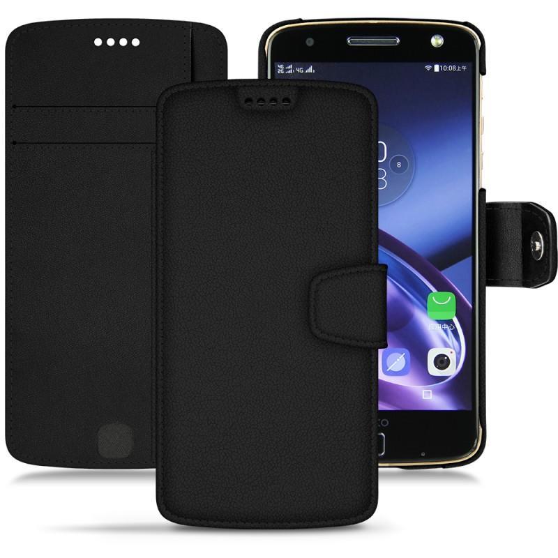 Lenovo Moto Z leather case - Noir PU