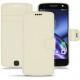 Capa em pele Lenovo Moto Z - Blanc PU