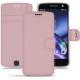 Housse cuir Lenovo Moto Z - Rose PU