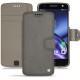 Lenovo Moto Z leather case - Acier vintage ( Pantone 403C ) 