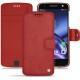 Custodia in pelle Lenovo Moto Z - Cerise vintage ( Pantone 185C ) 