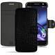 Housse cuir Lenovo Moto Z - Crocodile nero