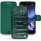 Custodia in pelle Lenovo Moto Z - Crocodile pino