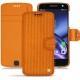Custodia in pelle Lenovo Moto Z - Abaca arancio